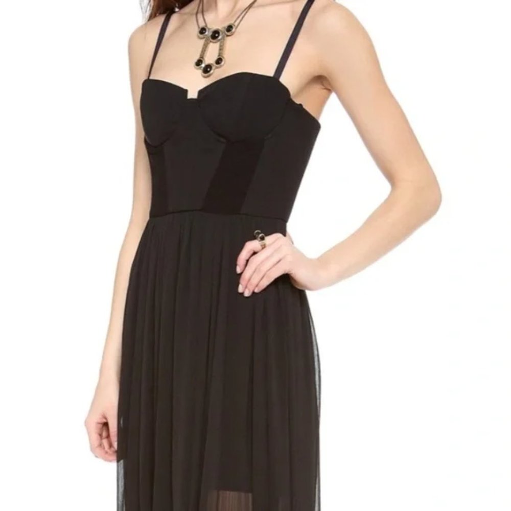 New Alice + Olivia Shakira bustier corset semisheer column gown maxi dress - Picture 4 of 15